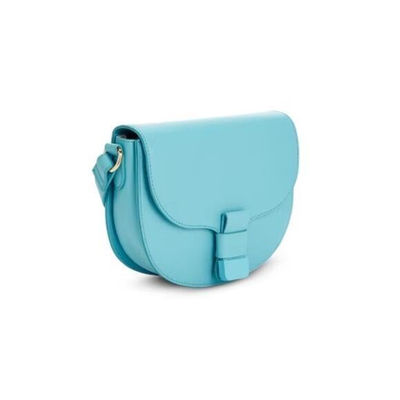 On 34th Women's "Holmme" Saddle Crossbody Bag in Sea Spray Blue - Picture 1 of 7